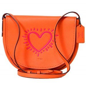 Keith Haring "Coach" Leather Crossbody Purse